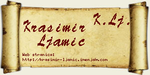 Krasimir Ljamić vizit kartica